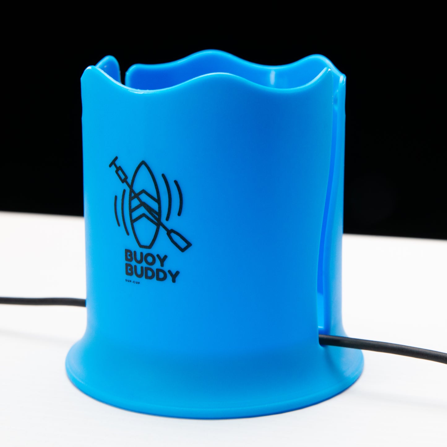 Buoy Buddy 1.0 – Paddleboard & Kayak Cup Holder (Plastic, 5lb Capacity, Deck String Attachment)