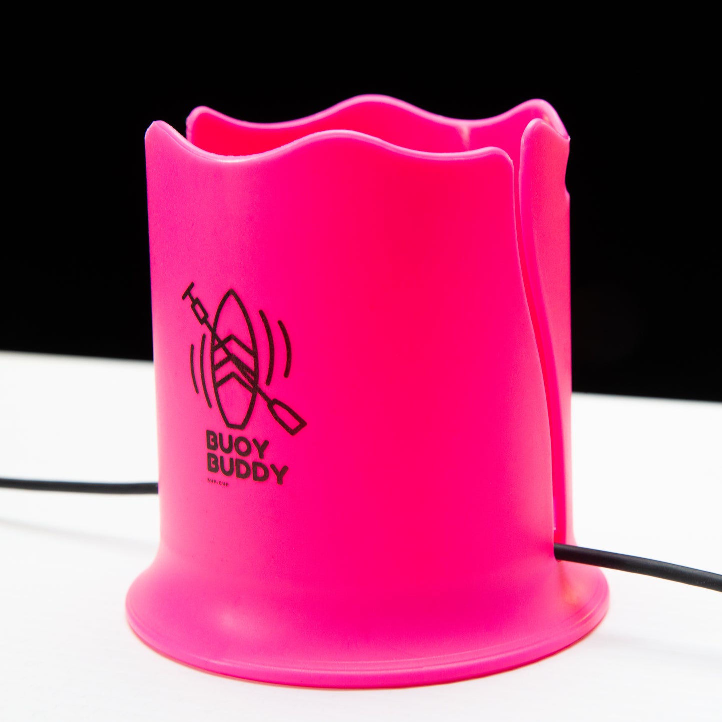 Buoy Buddy 1.0 – Paddleboard & Kayak Cup Holder (Plastic, 5lb Capacity, Deck String Attachment)